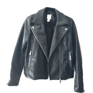 Black Leather Motorcycle Jacket